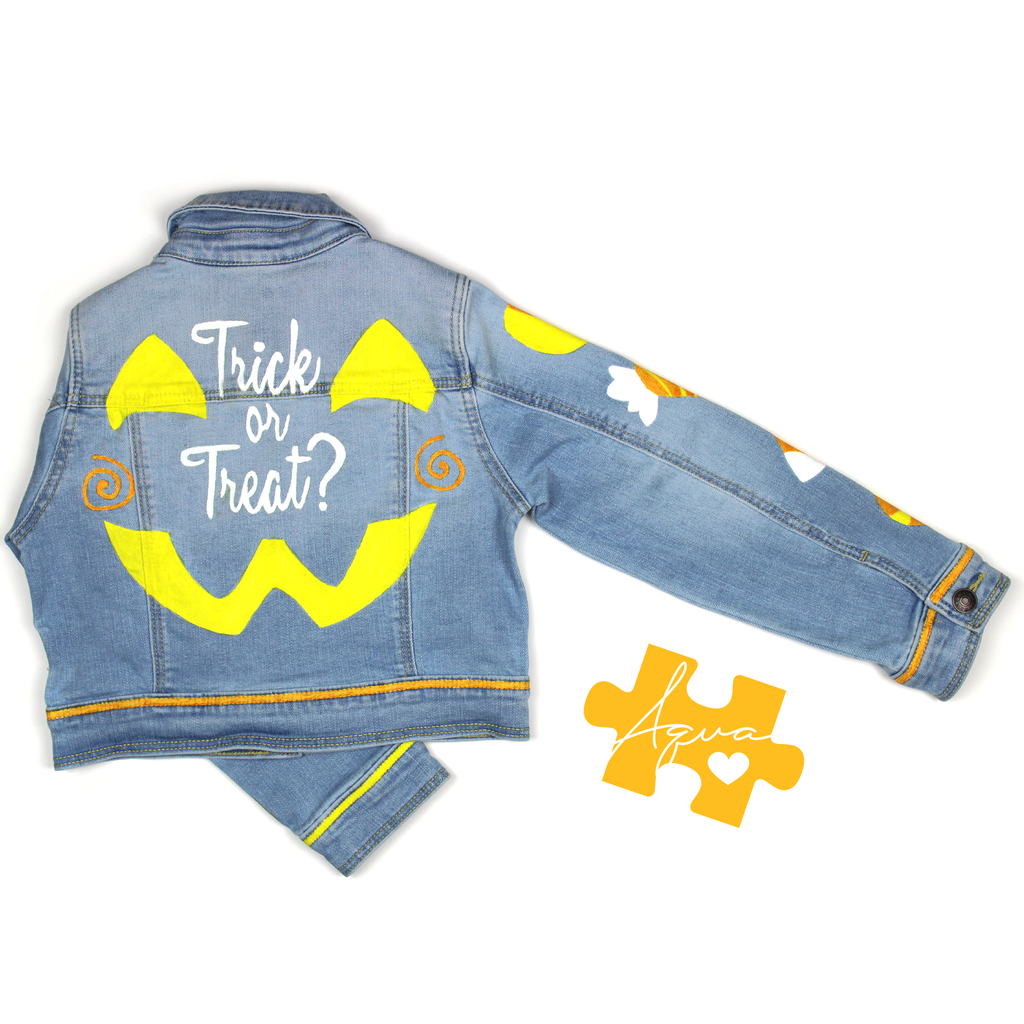 Hand-Painted Apparel Photo - Trick Or Treat - Back, Sleeve