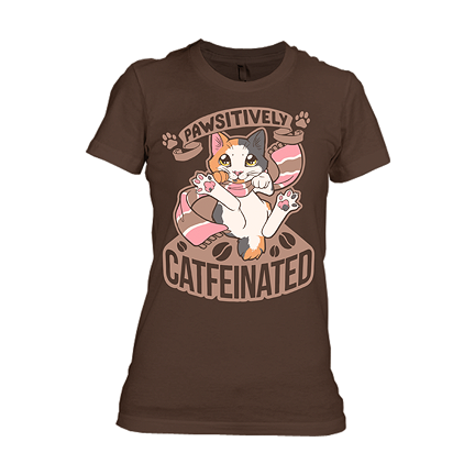 Pawsitively Catfeinated T-Shirt
